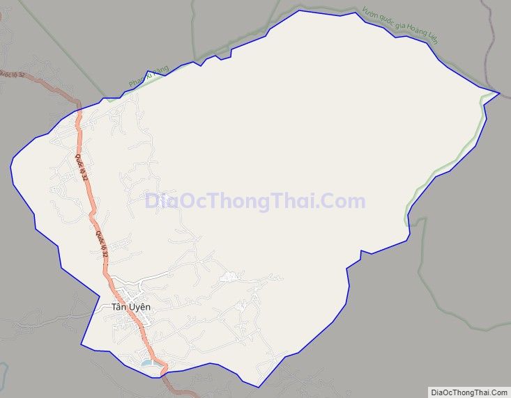 Bản đồ giao thông Thị trấn Tân Uyên, huyện Tân Uyên