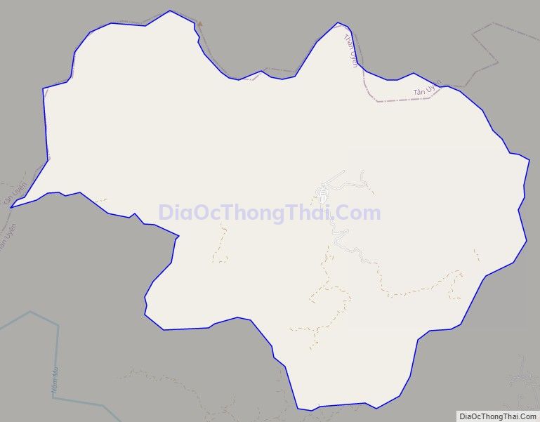 Bản đồ giao thông xã Mường Mít, huyện Than Uyên