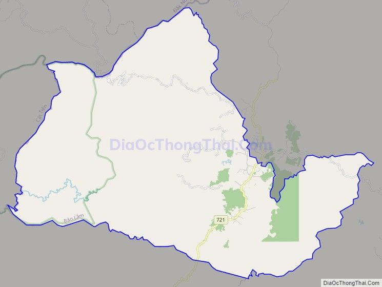 Bản đồ giao thông xã Lộc Bắc, huyện Bảo Lâm