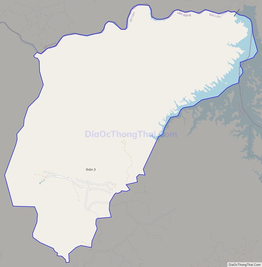 Bản đồ giao thông xã Lộc Lâm, huyện Bảo Lâm