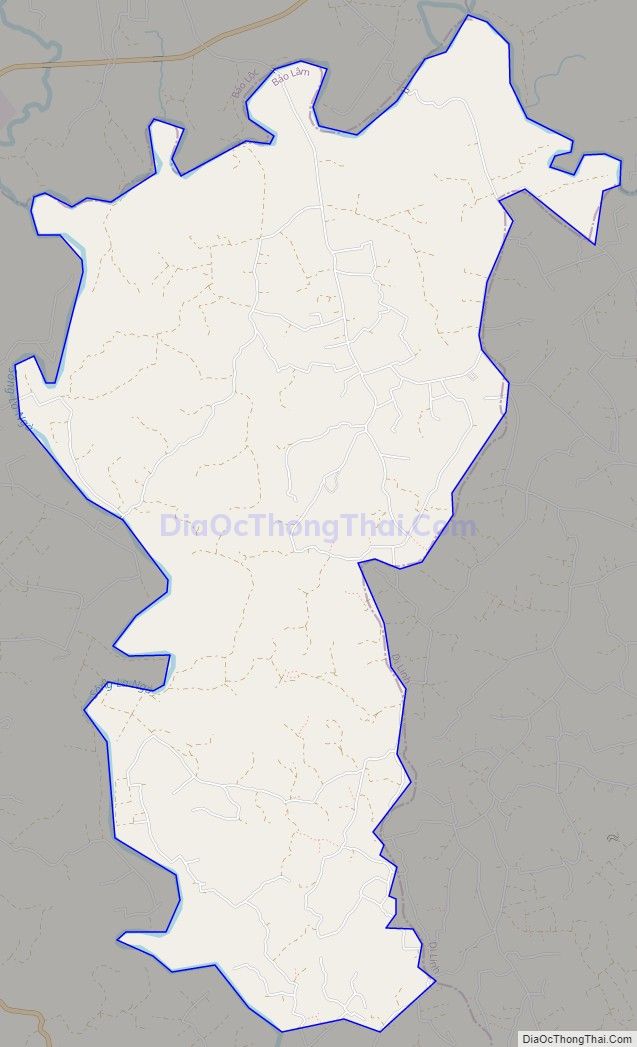 Bản đồ giao thông xã Tân Lạc, huyện Bảo Lâm