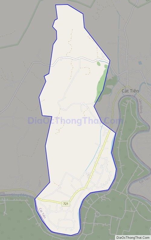 Bản đồ giao thông xã Đức Phổ, huyện Cát Tiên