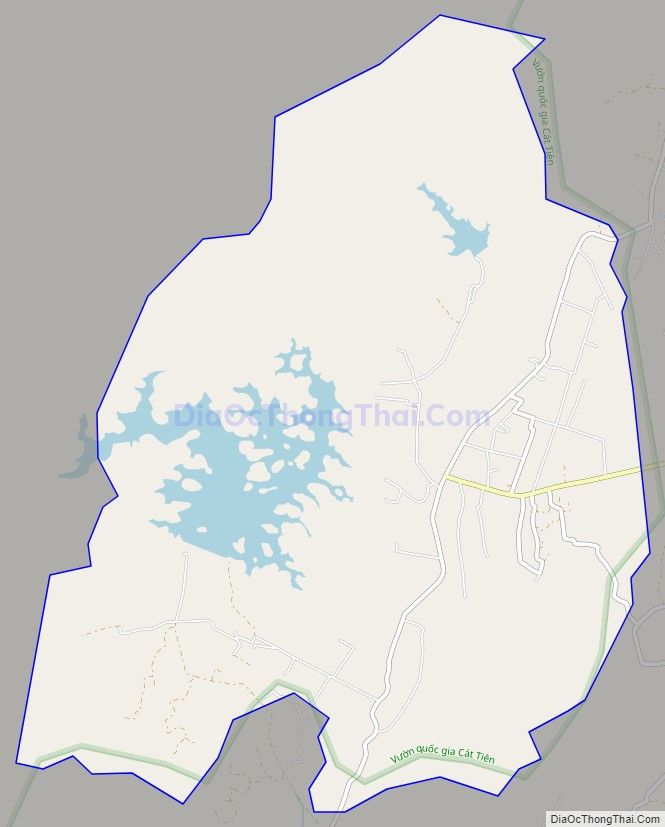 Bản đồ giao thông xã Gia Viễn, huyện Cát Tiên
