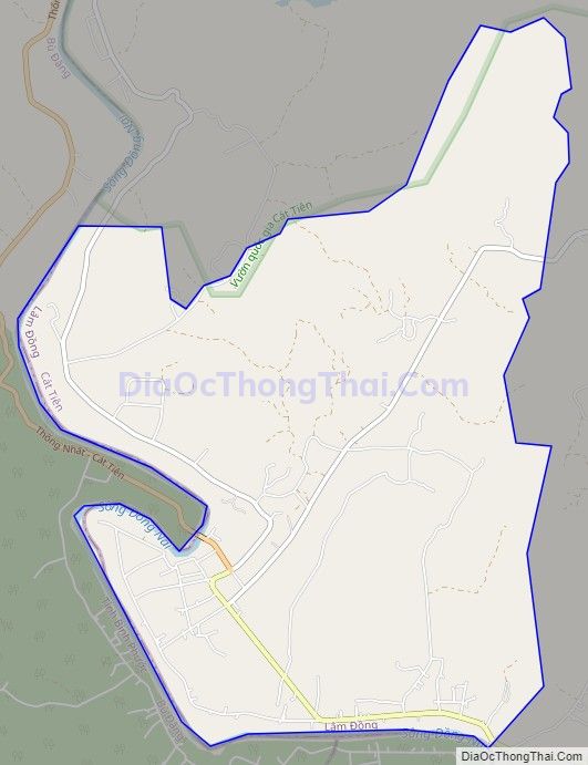 Bản đồ giao thông thị trấn Phước Cát , huyện Cát Tiên