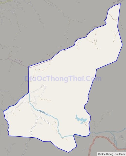 Bản đồ giao thông xã Đạ Tồn, huyện Đạ Huoai