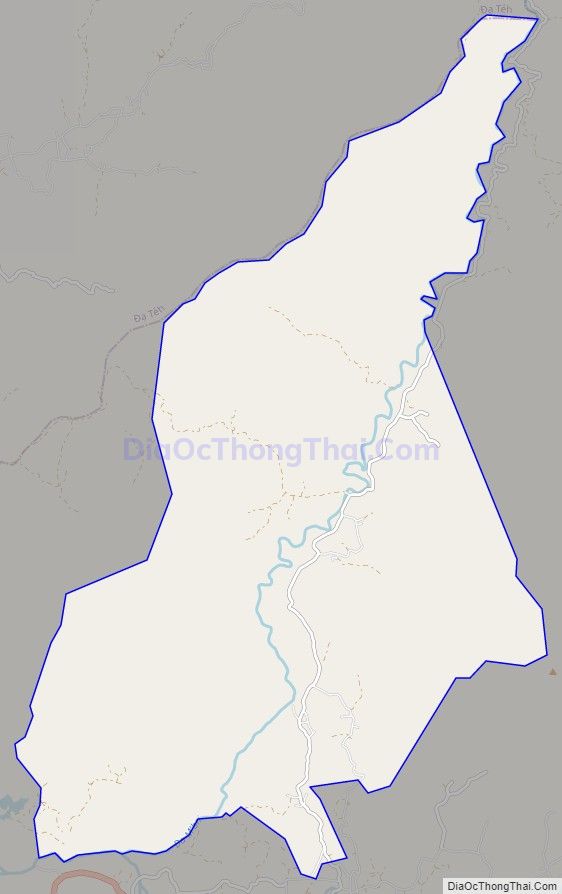 Bản đồ giao thông xã Phước Lộc, huyện Đạ Huoai