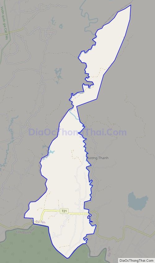 Bản đồ giao thông xã Đạ Lây, huyện Đạ Tẻh