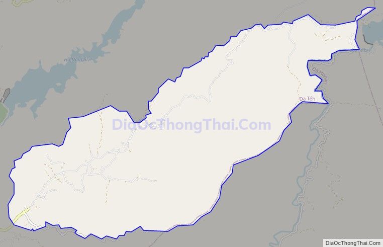 Bản đồ giao thông xã Đạ Pal, huyện Đạ Tẻh