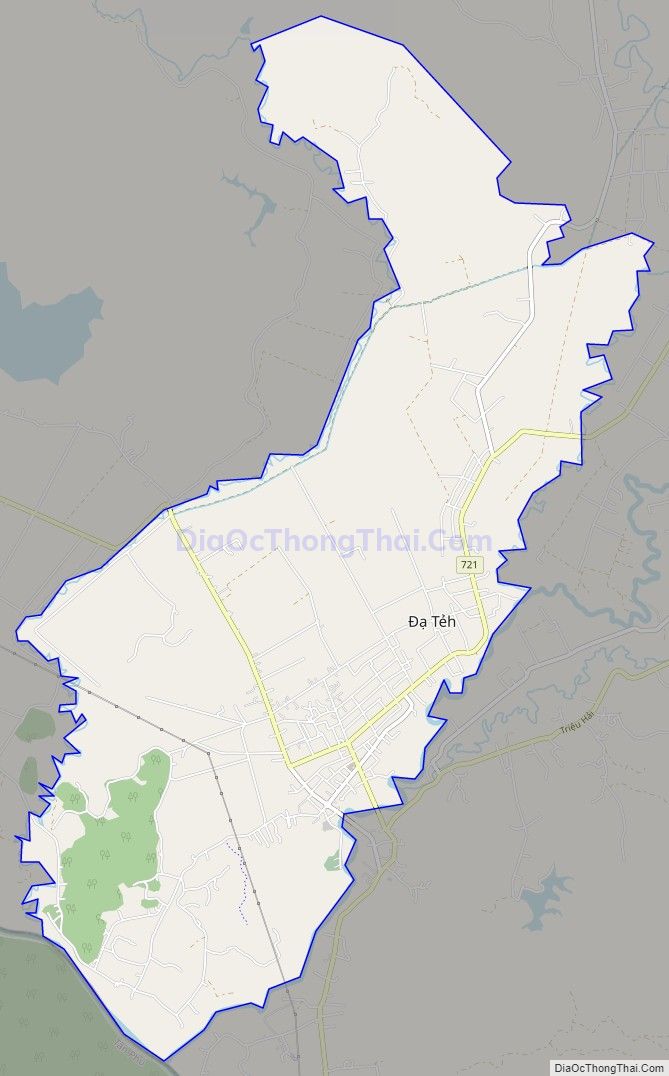 Bản đồ giao thông Thị trấn Đạ Tẻh, huyện Đạ Tẻh