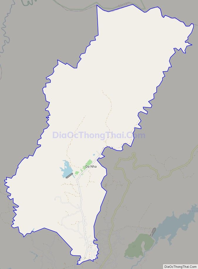 Bản đồ giao thông xã Quốc Oai, huyện Đạ Tẻh