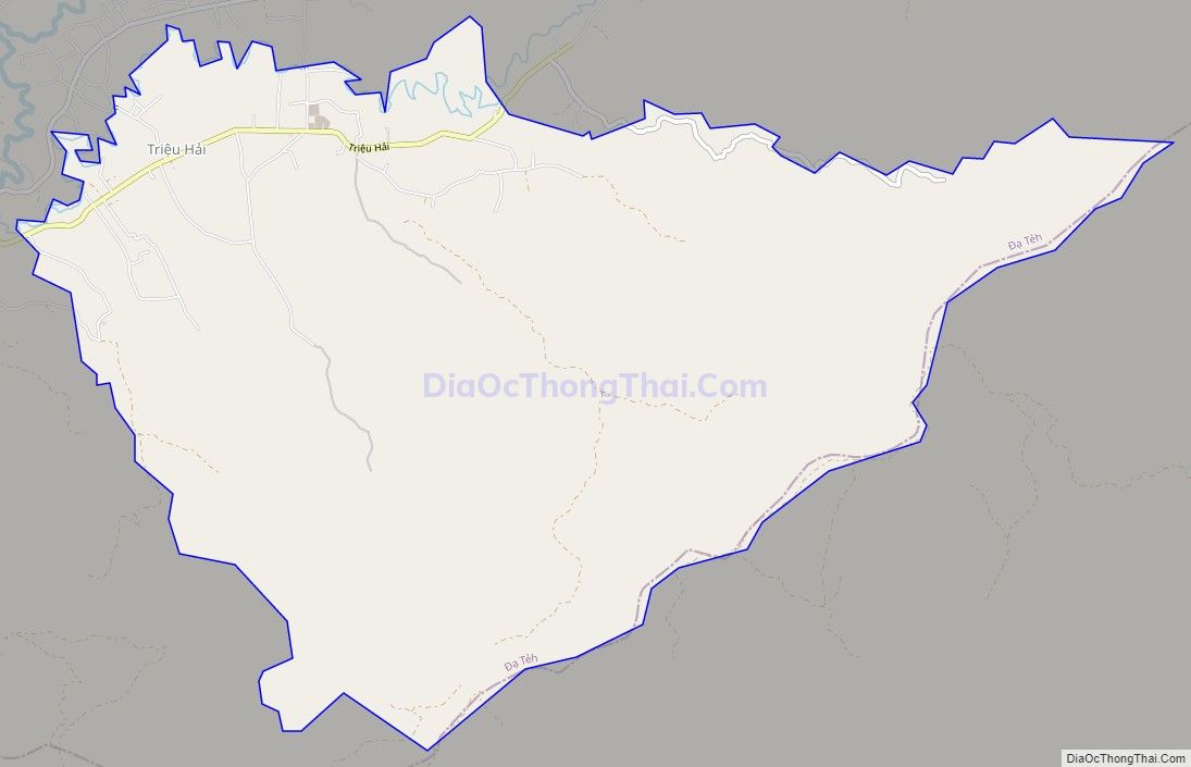 Bản đồ giao thông xã Triệu Hải, huyện Đạ Tẻh