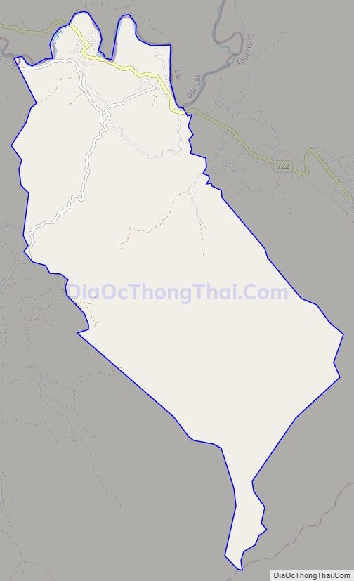 Bản đồ giao thông xã Đạ M' Rong, huyện Đam Rông