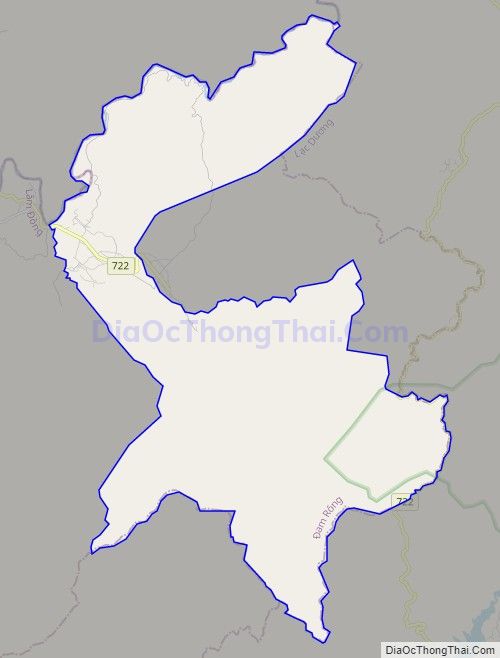 Bản đồ giao thông xã Đạ Tông, huyện Đam Rông