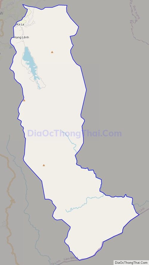 Bản đồ giao thông xã Bảo Thuận, huyện Di Linh
