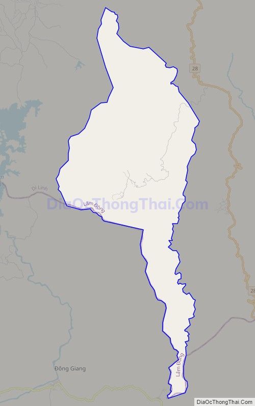 Bản đồ giao thông xã Sơn Điền, huyện Di Linh