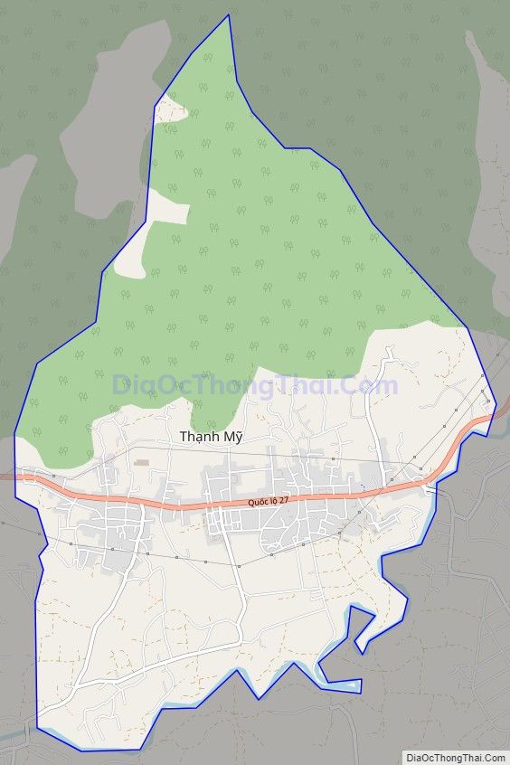 Bản đồ giao thông Thị trấn Thạnh Mỹ, huyện Đơn Dương