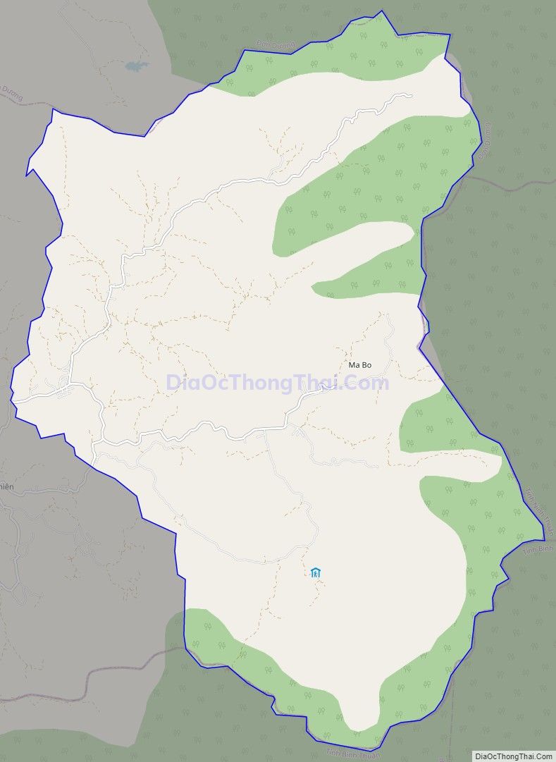 Bản đồ giao thông xã Đa Quyn, huyện Đức Trọng