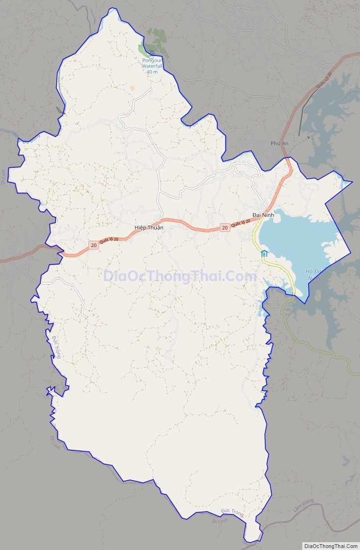 Bản đồ giao thông xã Ninh Gia, huyện Đức Trọng