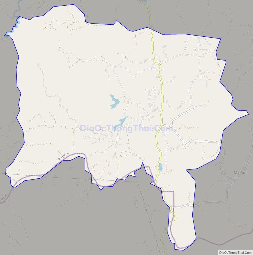 Bản đồ giao thông xã Ninh Loan, huyện Đức Trọng