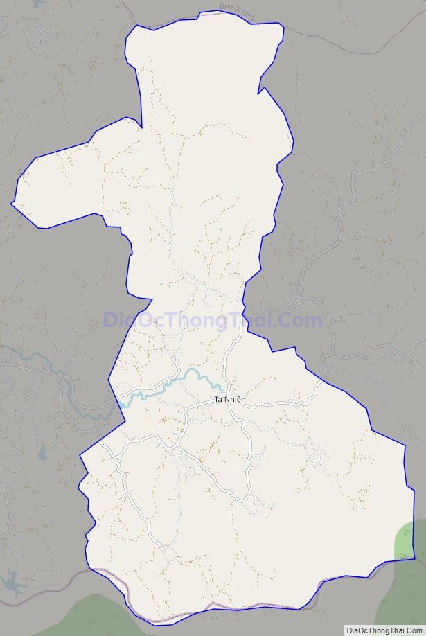 Bản đồ giao thông xã Tà Năng, huyện Đức Trọng