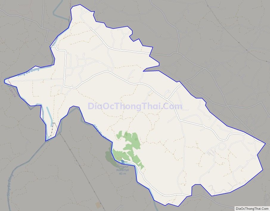 Bản đồ giao thông xã Tân Thành, huyện Đức Trọng