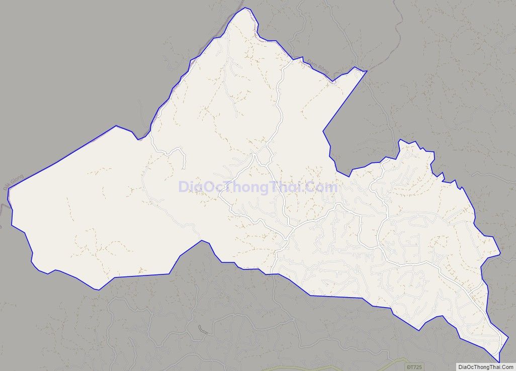 Bản đồ giao thông xã Phúc Thọ, huyện Lâm Hà