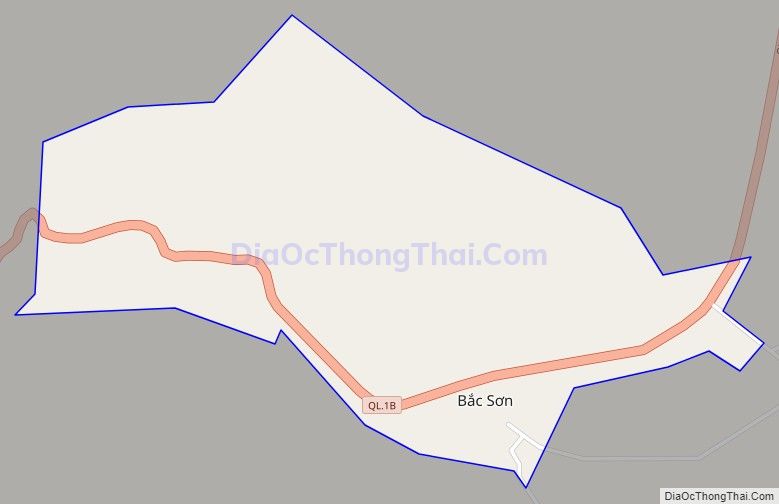 Bản đồ giao thông Thị trấn Bắc Sơn, huyện Bắc Sơn