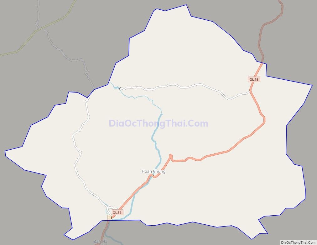 Bản đồ giao thông xã Chiến Thắng, huyện Bắc Sơn