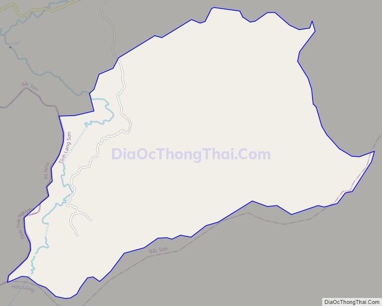 Bản đồ giao thông xã Nhất Tiến, huyện Bắc Sơn