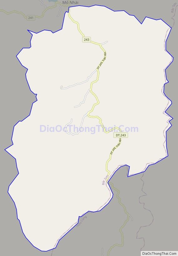 Bản đồ giao thông xã Trấn Yên, huyện Bắc Sơn