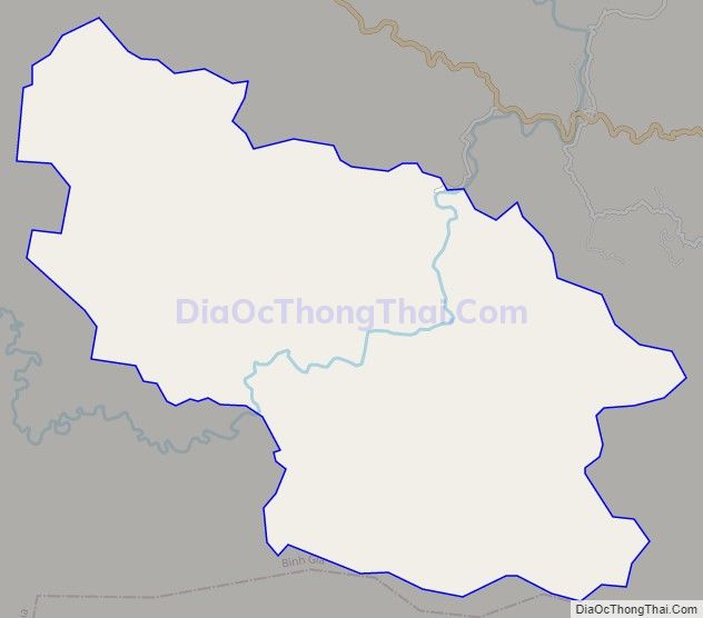 Bản đồ giao thông xã Hòa Bình, huyện Bình Gia