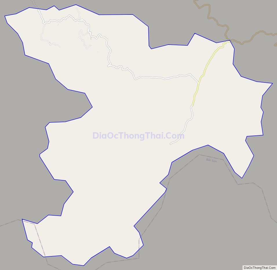 Bản đồ giao thông xã Mông Ân, huyện Bình Gia