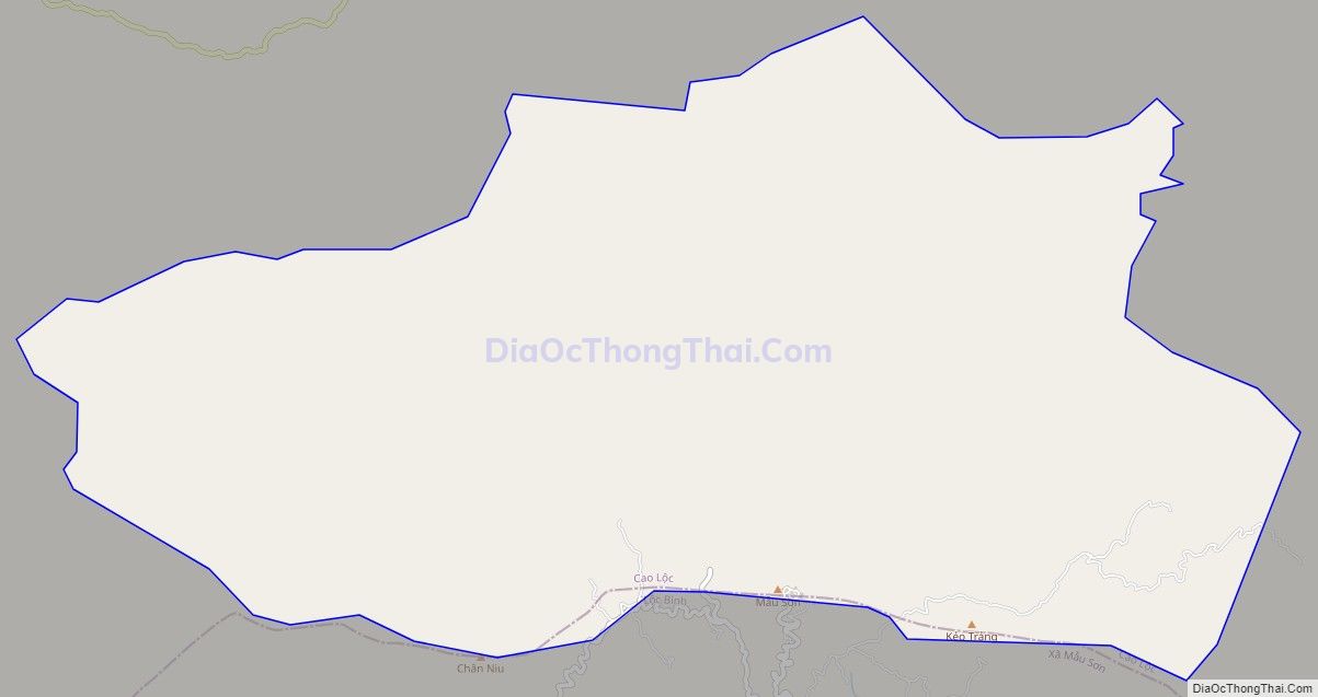 Bản đồ giao thông xã Công Sơn, huyện Cao Lộc