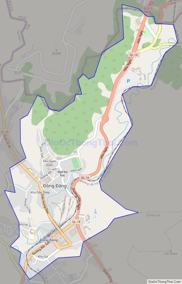 Bản đồ giao thông Thị trấn Đồng Đăng, huyện Cao Lộc
