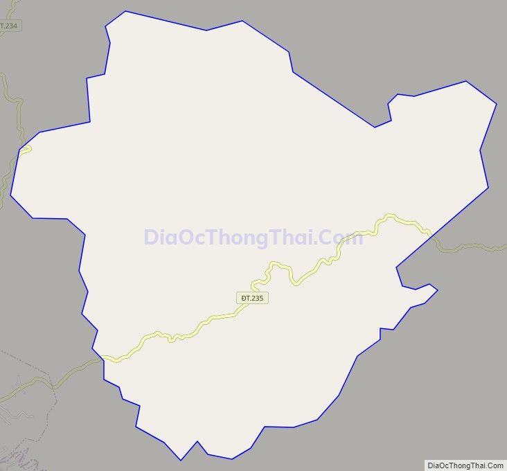 Bản đồ giao thông xã Hòa Cư, huyện Cao Lộc