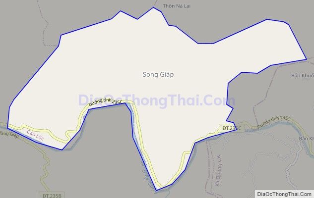 Bản đồ giao thông xã Song Giáp (cũ), huyện Cao Lộc