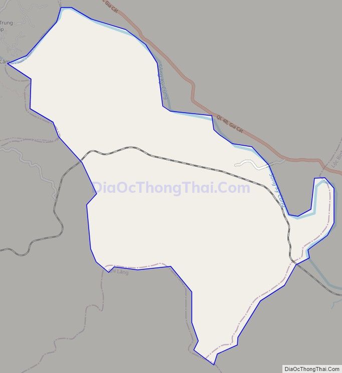 Bản đồ giao thông xã Tân Liên, huyện Cao Lộc