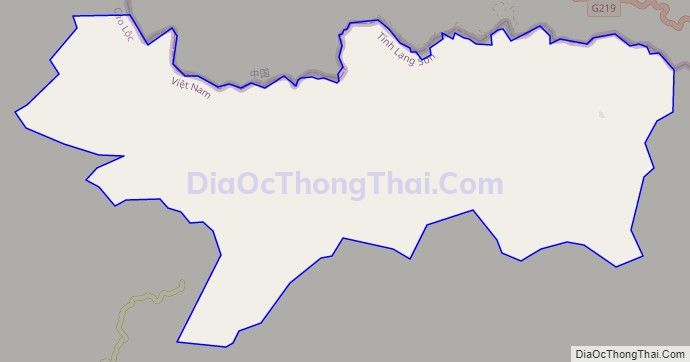 Bản đồ giao thông xã Thanh Lòa, huyện Cao Lộc