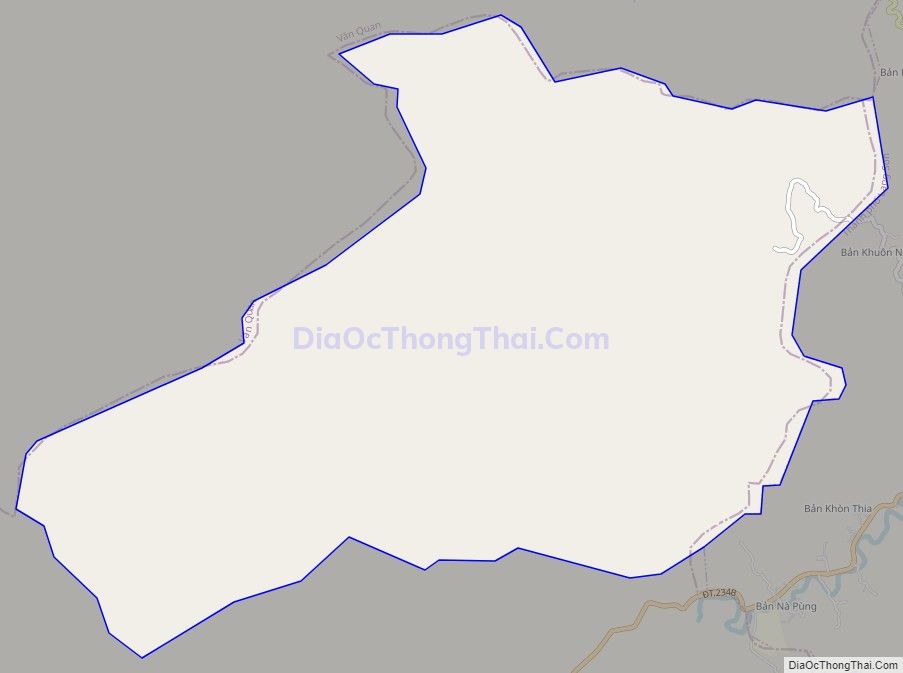 Bản đồ giao thông xã Xuân Long, huyện Cao Lộc