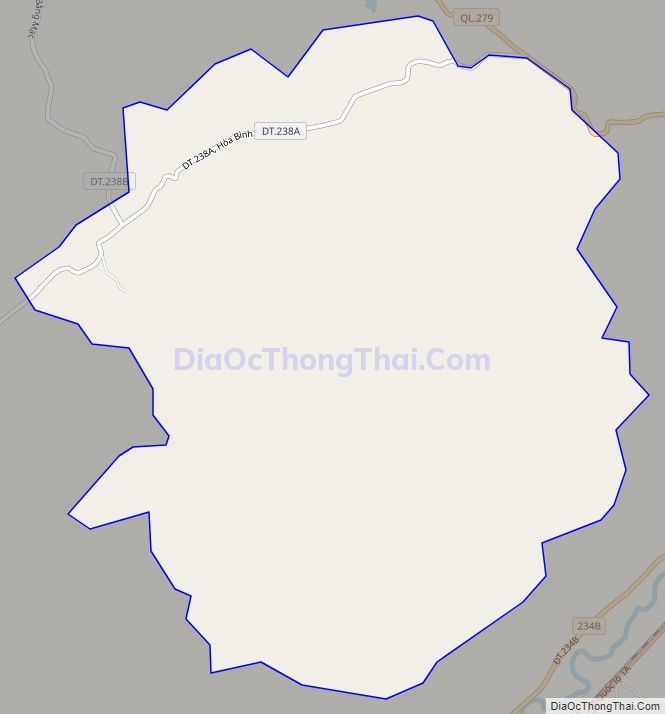 Bản đồ giao thông xã Hòa Bình, huyện Chi Lăng