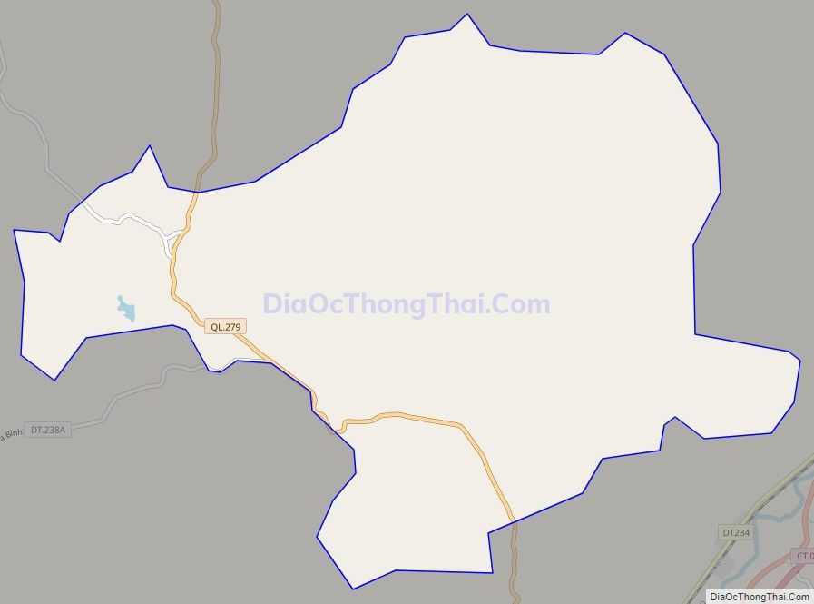 Bản đồ giao thông xã Thượng Cường, huyện Chi Lăng