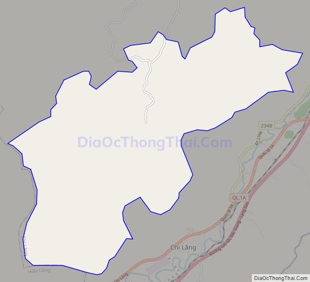Bản đồ giao thông xã Y Tịch, huyện Chi Lăng