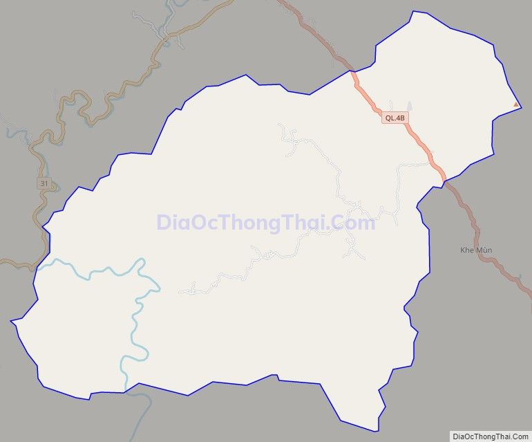 Bản đồ giao thông xã Cường Lợi, huyện Đình Lập