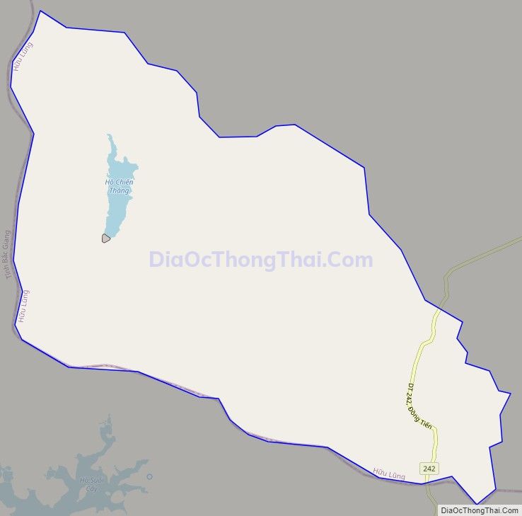 Bản đồ giao thông xã Đồng Tiến, huyện Hữu Lũng