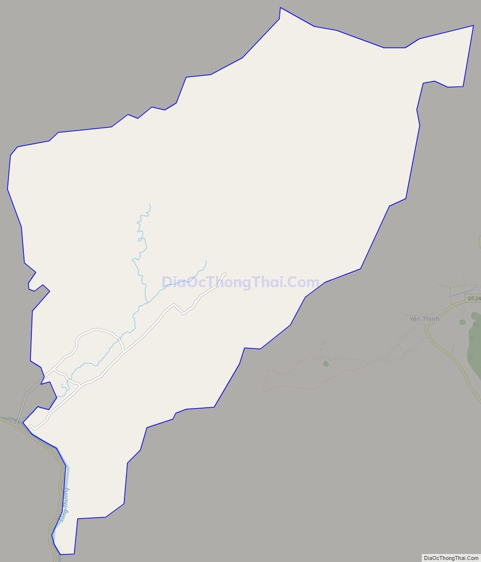 Bản đồ giao thông xã Hòa Bình, huyện Hữu Lũng
