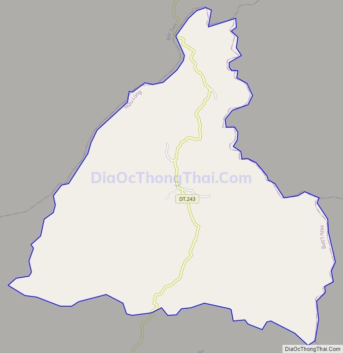 Bản đồ giao thông xã Hữu Liên, huyện Hữu Lũng