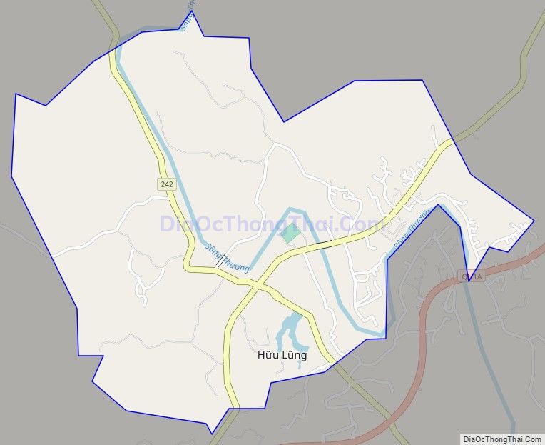 Bản đồ giao thông Thị trấn Hữu Lũng, huyện Hữu Lũng