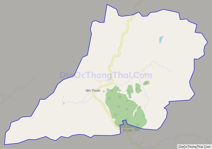 Bản đồ giao thông xã Yên Thịnh, huyện Hữu Lũng