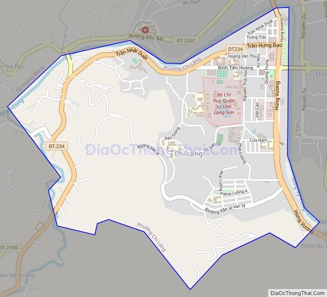 Bản đồ giao thông phường Chi Lăng, thành phố Lạng Sơn