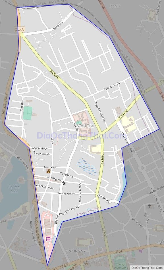 Bản đồ giao thông phường Vĩnh Trại, thành phố Lạng Sơn